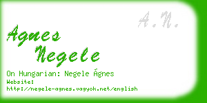 agnes negele business card